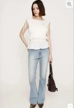 スライ　デニムパンツ HW FLARE PT WITH ROICA(R)EF