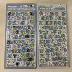 ★*★様 サンリオ 文字 ボンボンドロップシール はぴだんぶい ポチャッコ