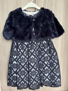 ファーボレロ付きドレス3点セット