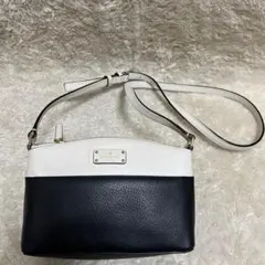 Kate spade ストライプ ショルダーバッグ オールレザー h231 - メルカリ