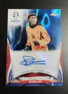 【世界75枚限定】topps セードルフ 直筆サイン auto ラストナンバー