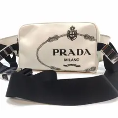 【美品】プラダ ボディバッグ ウエストポーチ サフィアーノ 白 2VL012 2025年最新】PRADA プラダ 2VL012の人気アイテム - メルカリ