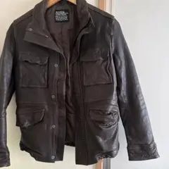 ダークブラウン レザー ジャケット