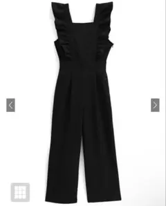 GRL バックリボンショルダーフリルオールインワン