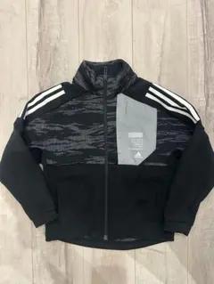 adidas ジャージ ブラック グレー 130cm