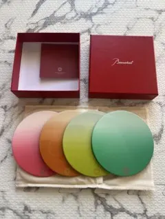 りっこ様専用☆Baccarat☆ガラスコースター 4枚セット