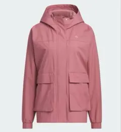 adidas ルーズフィット　マウンテンパーカー　ピンク　XLサイズ