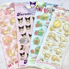 【正規品】ぷっくり立体シール 4枚セット