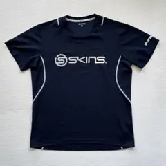 SKINS スポーツウェア Tシャツ ネイビーのサムネイル