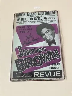 James Brown ジェームスブラウン　ブリキ看板 インテリア
