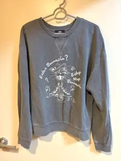 【RCWB】 猫イラスト グレー スウェット