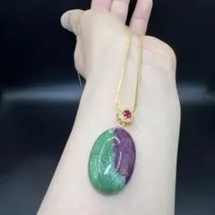 天然石 翡翠紫翠 と緑翠 丸玉 Tネックレス 数珠 アクセサリー 旧家蔵出し 天然石 翡翠紫翠 と緑翠 丸玉 Tネックレス 数珠 アクセサリー 旧家