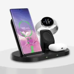 充電スタンド3In1、充電ケーブル付きワイヤレス充電スタンド