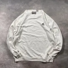 古着90s CHEYENNE RIVER スウェット白　企業刺繍ロゴ【AD08】
