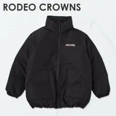 RODEO CROWNS ロデオクラウンズ ロゴ中綿ブルゾン ブラックのサムネイル