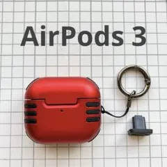 ☘️ AirPods 3 ケース 第3世代 専用 カバー TPU 保護ケース　赤