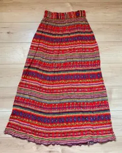 vintage インド綿 パッチワーク 花柄 メキシカン 70s ヒッピー