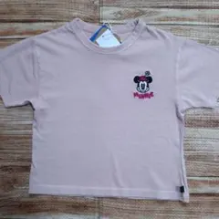 新品 未使用 ディズニー ミニー 半袖 Tシャツ 女の子 淡いピンク 110