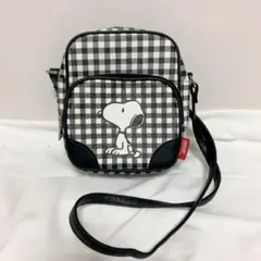 PEANUTS スヌーピー　ショルダーバック　チェック