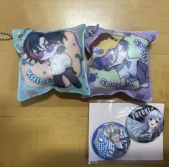 にじさんじ くら寿司 クッションチャーム&缶バッジ