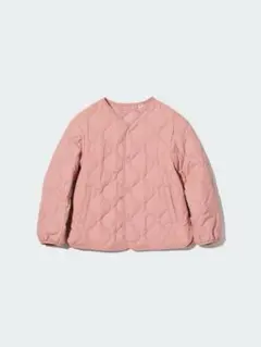 新品　ユニクロ　キッズ　ウォームパデッドウォッシャブルジャケット　ピンク　130