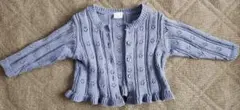 petit main カーディガン 80サイズ ライトブルー