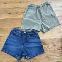 UNIQLO デビロックハーフパンツセット　140 150