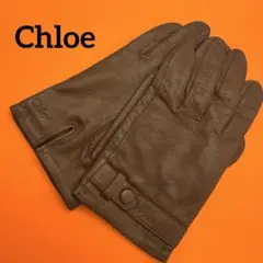 クロエ　chloe メンズ 手袋 グローブ レザー製クロエ アイコニックグローブ 黒 - Chloé