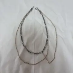 JUSTINE CLENQUET 2連ネックレス シルバー/ゴールド