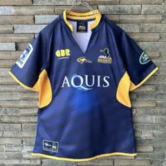 極美品 Brumbies ブランビーズ 刺繍 ポロシャツ ゲームシャツ