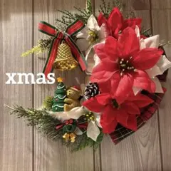 クリスマスリース造花