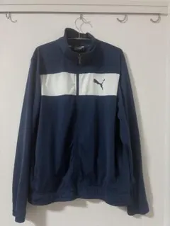 PUMA ネイビー ホワイト ジャージ XL