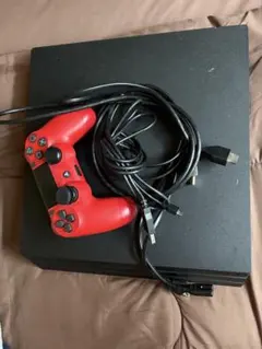 PlayStation 4 本体 赤コントローラー付き