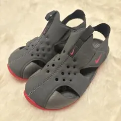 NIKE☆キッズ サンダル グレー ピンクのサムネイル