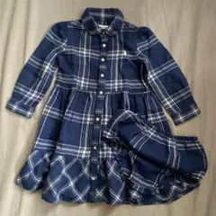 Ralph Lauren ネイビー チェック ワンピース 24M
