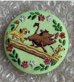 ディズニー刺繍缶バッジ　ライオンキング