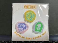 「ワンピース」ナミ＆ロビン＆チョッパー　アクリルminiバッジ ３個セット