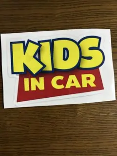 KIDS IN CAR ステッカー　トイストーリー風