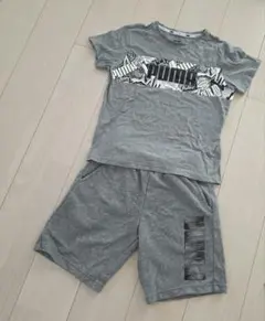 PUMA グレー Tシャツ ショートパンツ セット
