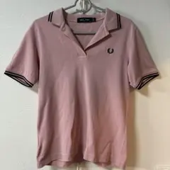 FRED PERRY ピンク 半袖ポロシャツ - メルカリ
