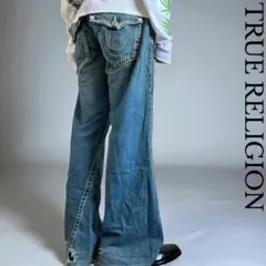 USA製00s TRUE RELIGION フレアデニム Y2K