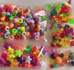 ヴィンテージ　カラフルビーズセット まとめ売り　昭和平成レトロ