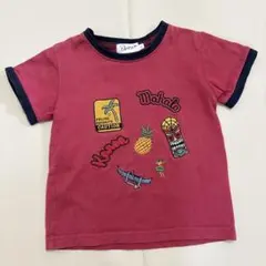 Dessin デッサンキッズ Tシャツ 100cm ハワイアン刺繍のサムネイル
