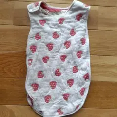 6重ガーゼスリーパー　いちご柄