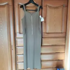 キャミロングワンピース ジッパー付き