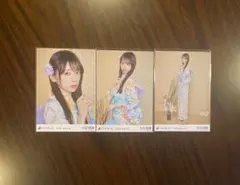 乃木坂46 矢田萌華 生写真 浴衣 2025 3種コンプ