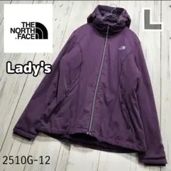 ✩ノースフェイス✩ジップアップ中綿パーカー　フーディー　レディース95/L　紫