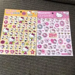 韓国ダイソー　ハローキティ　サンリオ　シール　セット　大判