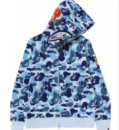 A BATHING APE ブルーカモ フルジップパーカーのサムネイル