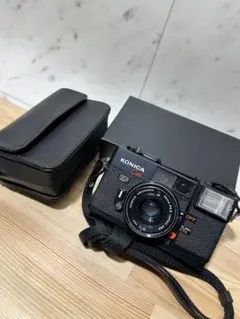 KONICA C35 フィルムカメラ ケース付き　コニカ　昭和レトロ　ビンテージのサムネイル